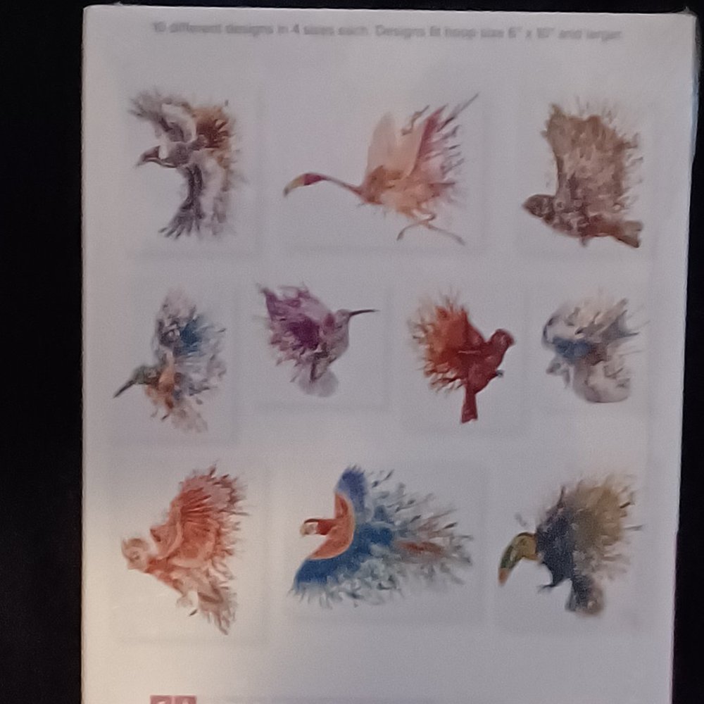Machine Embroidery Design - Abstract Birds - Picture 2 of 2